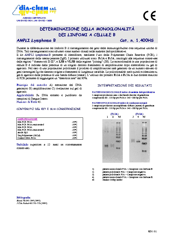 1.400HS Ampli set Lymphoma B HS