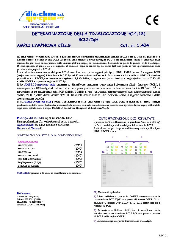 1.404 Ampli set Lymphoma cells