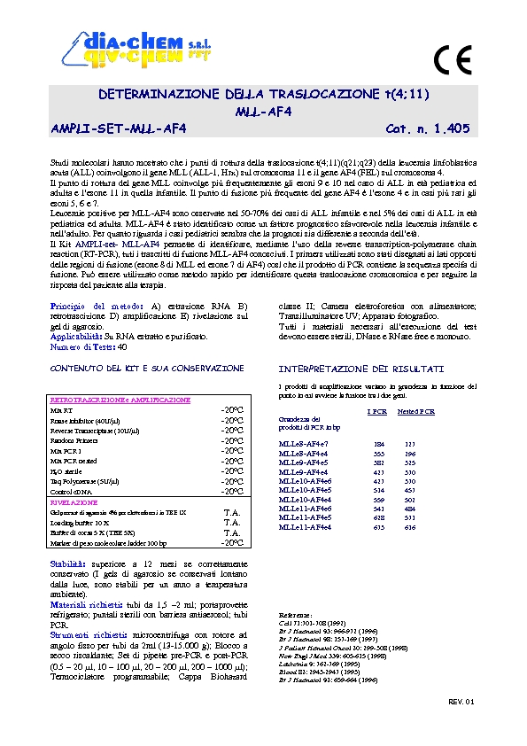 1.405 Ampli set MLL-AF4