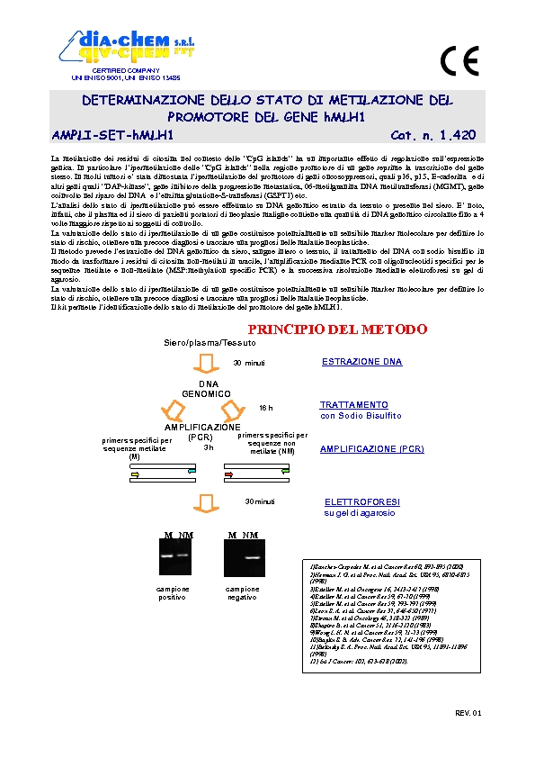 1.420 Ampli set hMLH 1 promoter