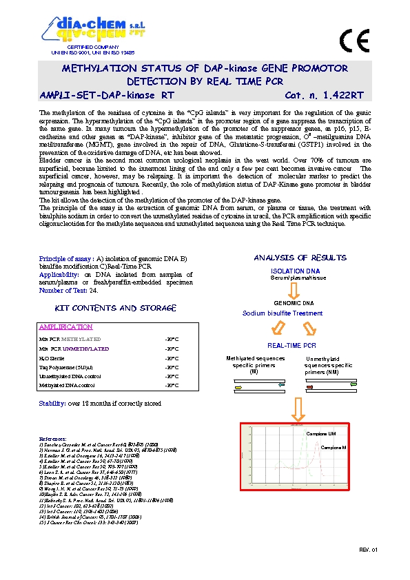 1.422RT Ampli set DAP-kinase promoter                                                                     