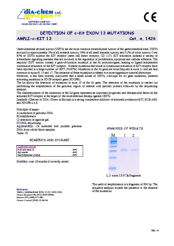 1.426seq Ampli set c-kit ex 13