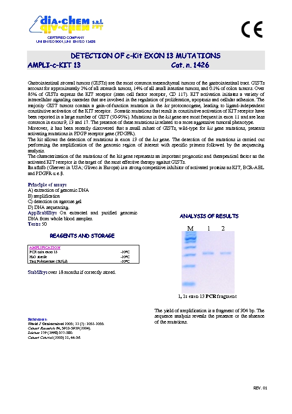 1.426seq*** Ampli set c-kit 13