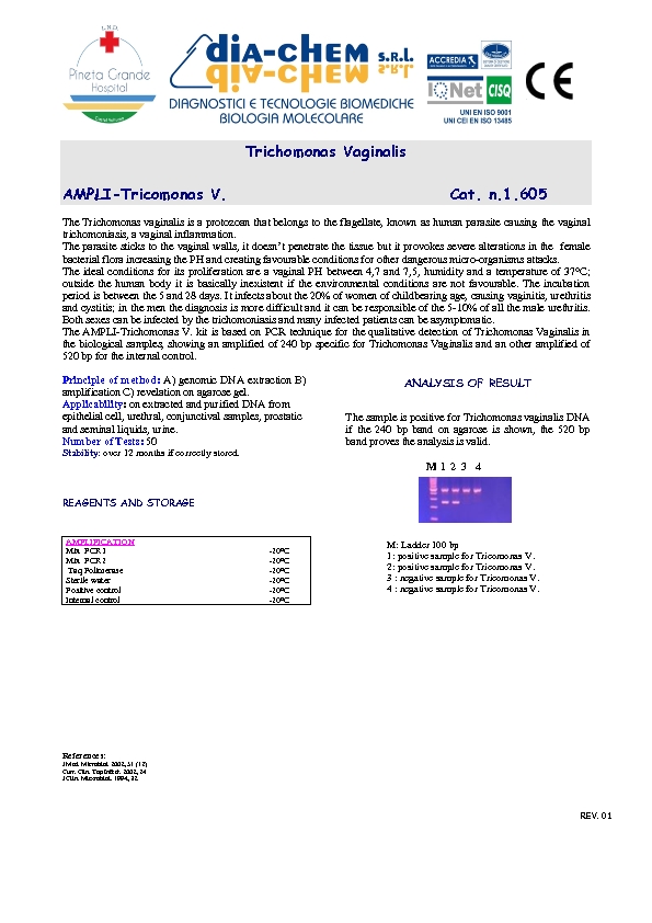 1.605 Ampli set Trichomonas Vaginalis