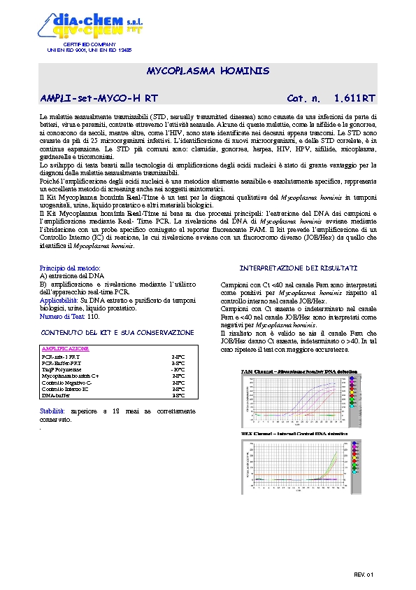 1.611RT Ampli set Mycoplasma Hominis