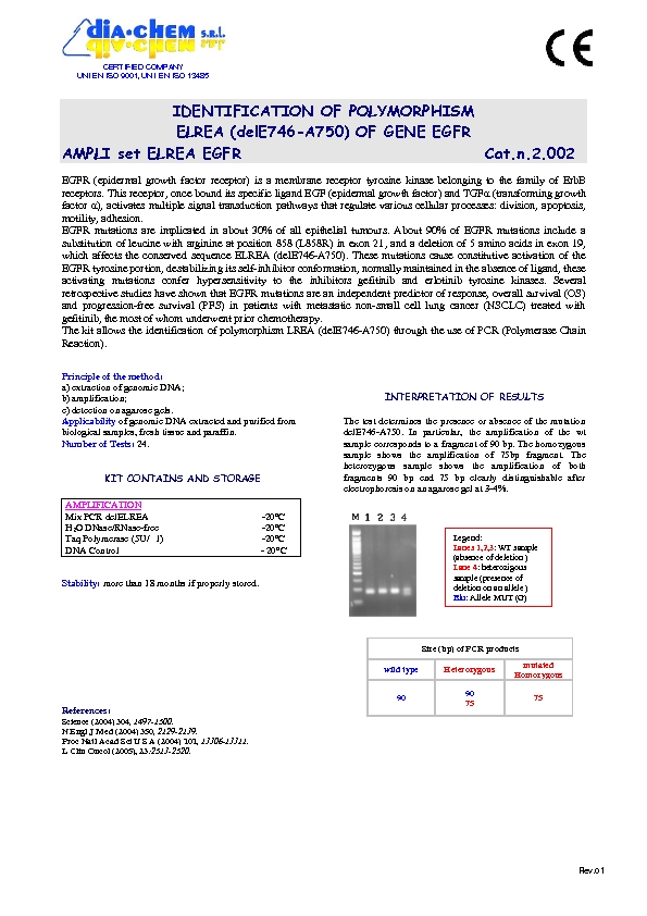 2.002 Ampli set EGFR ELREA RLFP