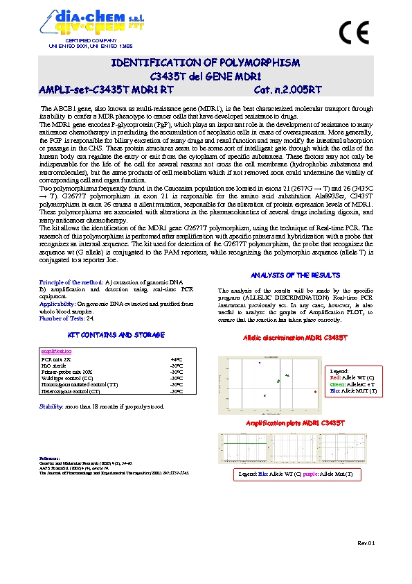 2.005RT Ampli set MDR1 C3435T